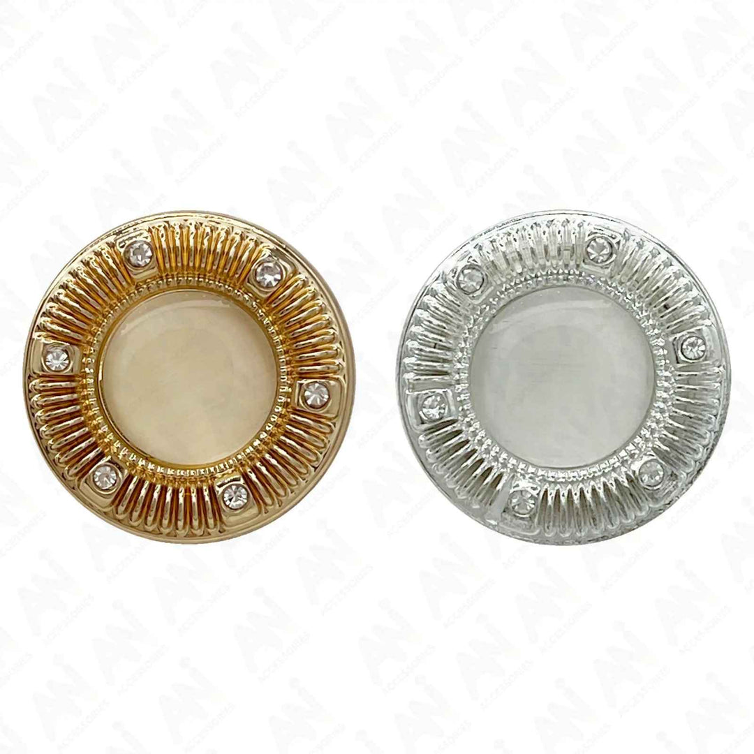 Attractive Design Metal Buttons | 15mm(24L), 18mm(28L) & 23mm(36L)