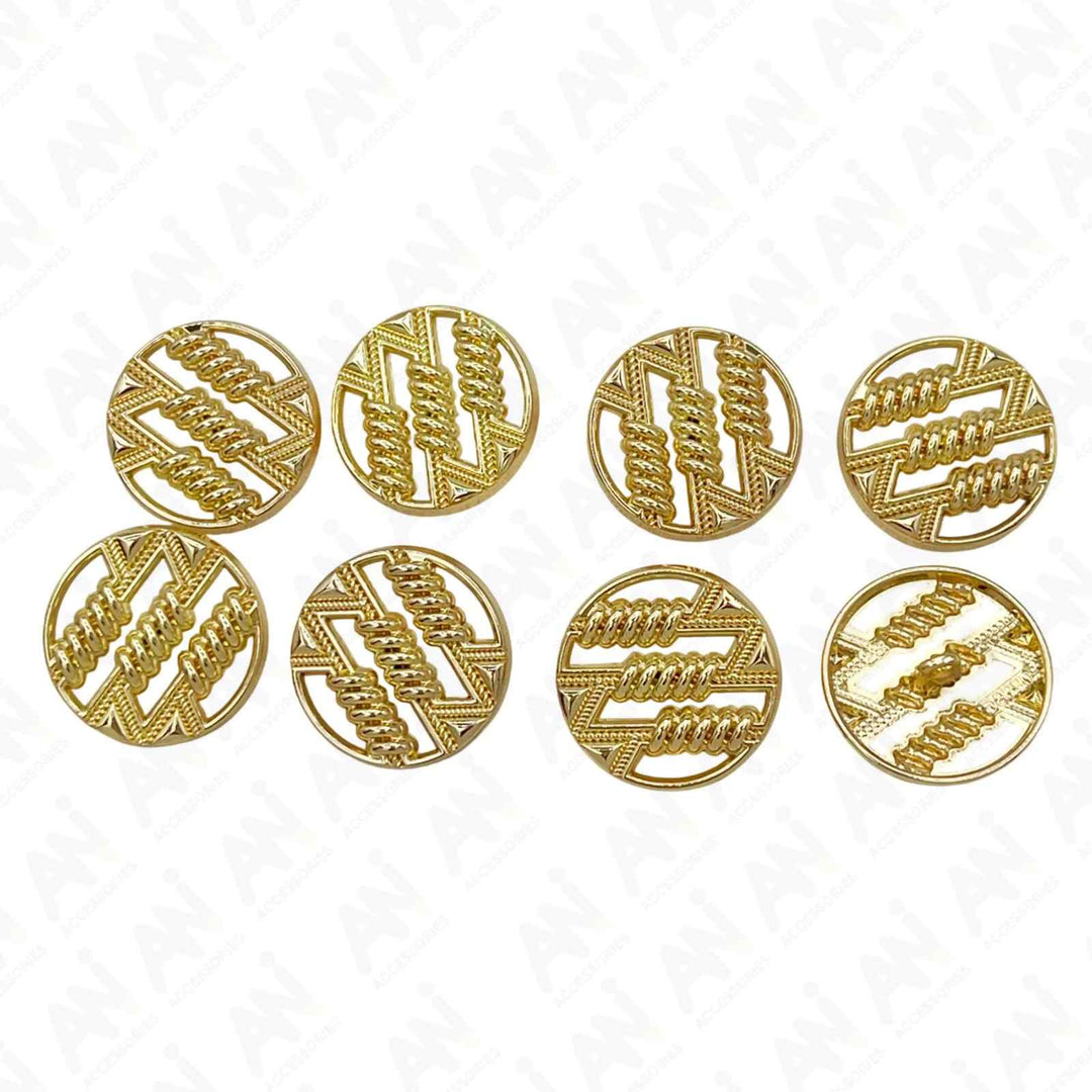 Modern Minimalist Metal Buttons | 18mm(28L), 20mm(32L) & 23mm(36L)