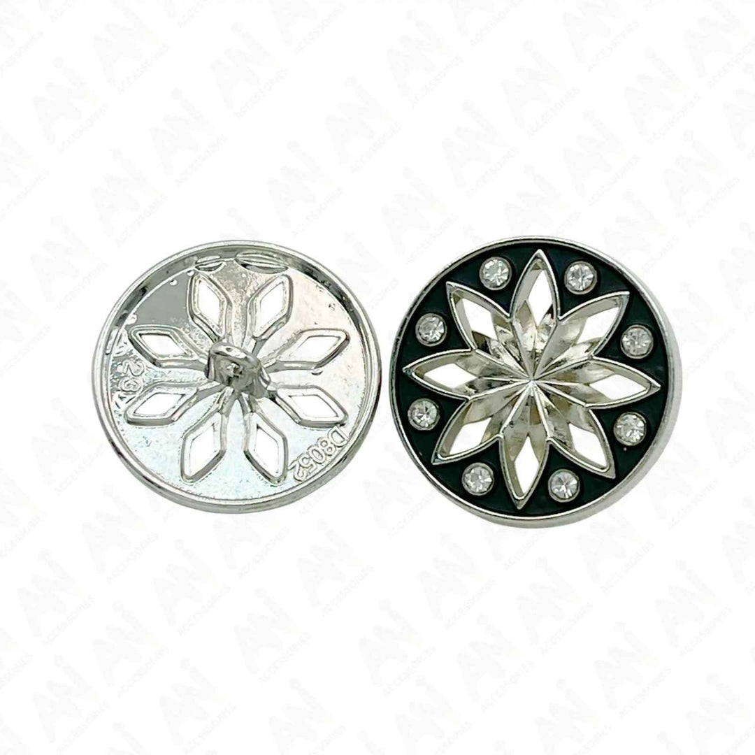 Elegant Star Metal Buttons | 18mm(28L), 20mm(32L) & 23mm(36L)