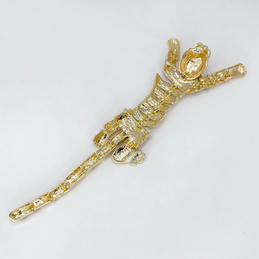 Luxury Crystal Tiger Brooch