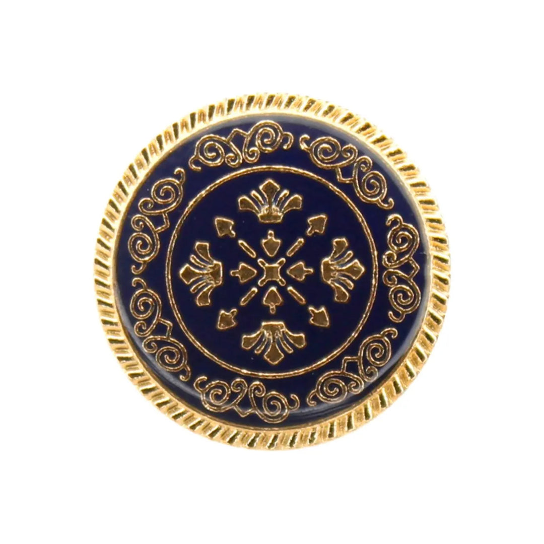 Ornate Snowflake Metal Buttons | 17mm(2L) & 22mm(34L)