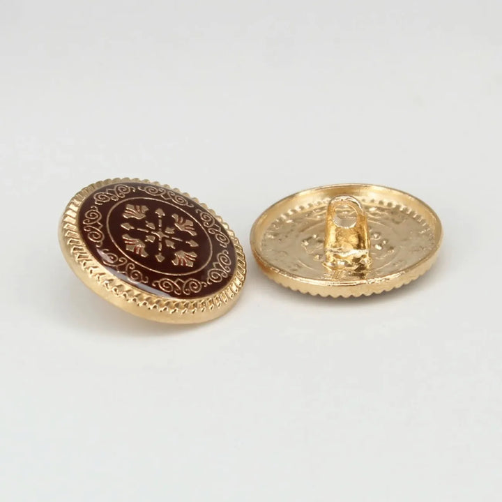 Ornate Snowflake Metal Buttons | 17mm(2L) & 22mm(34L)