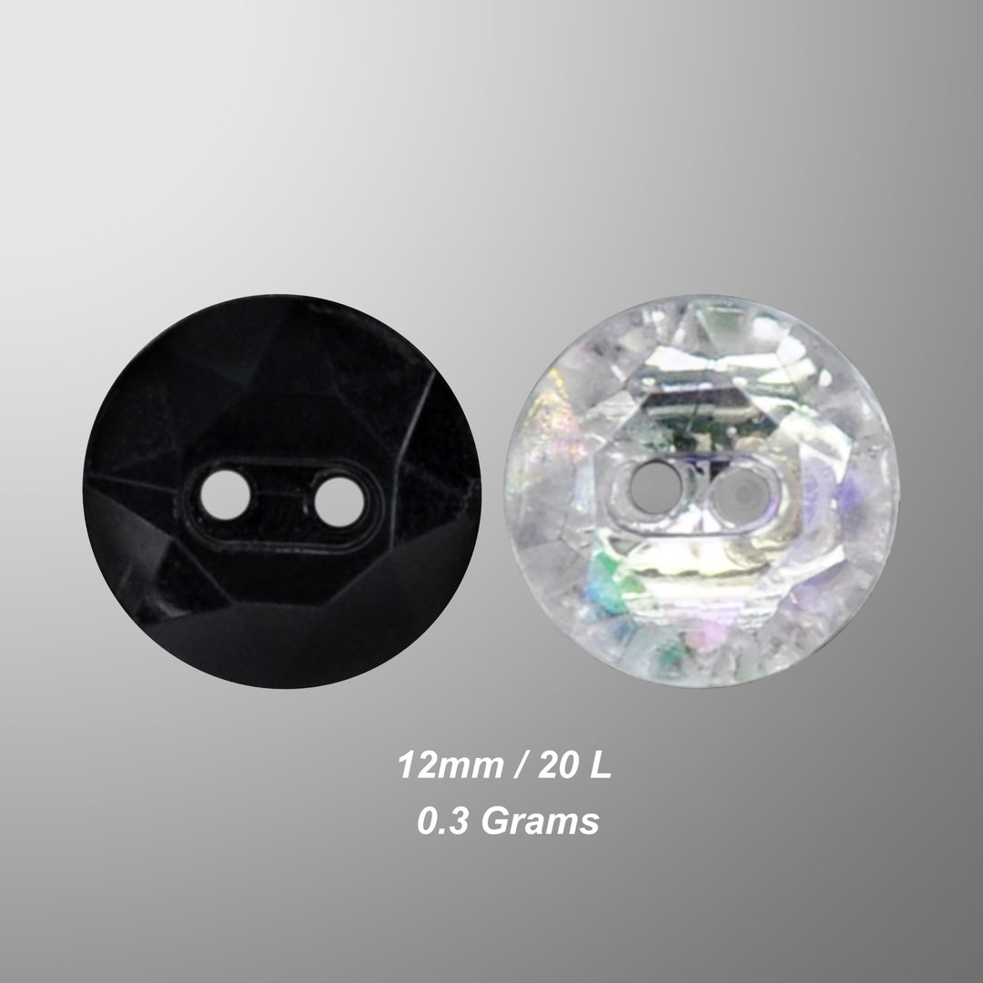 Black and White Swarovski Buttons