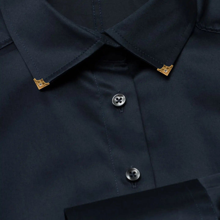 Rhinestone V Style Collar Tips