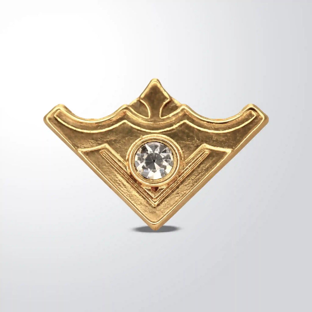 Rhinestone V Style Collar Tips