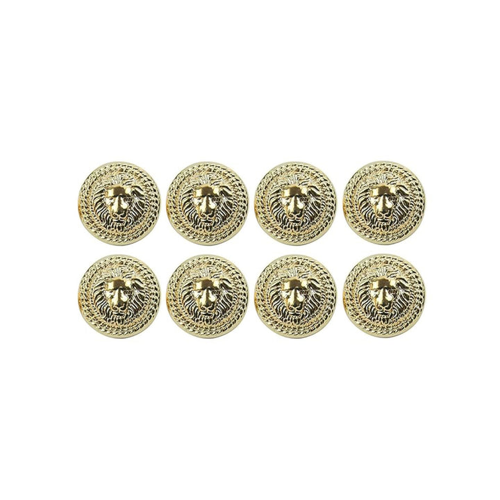 Simmering Gold Color Lion Metal Buttons