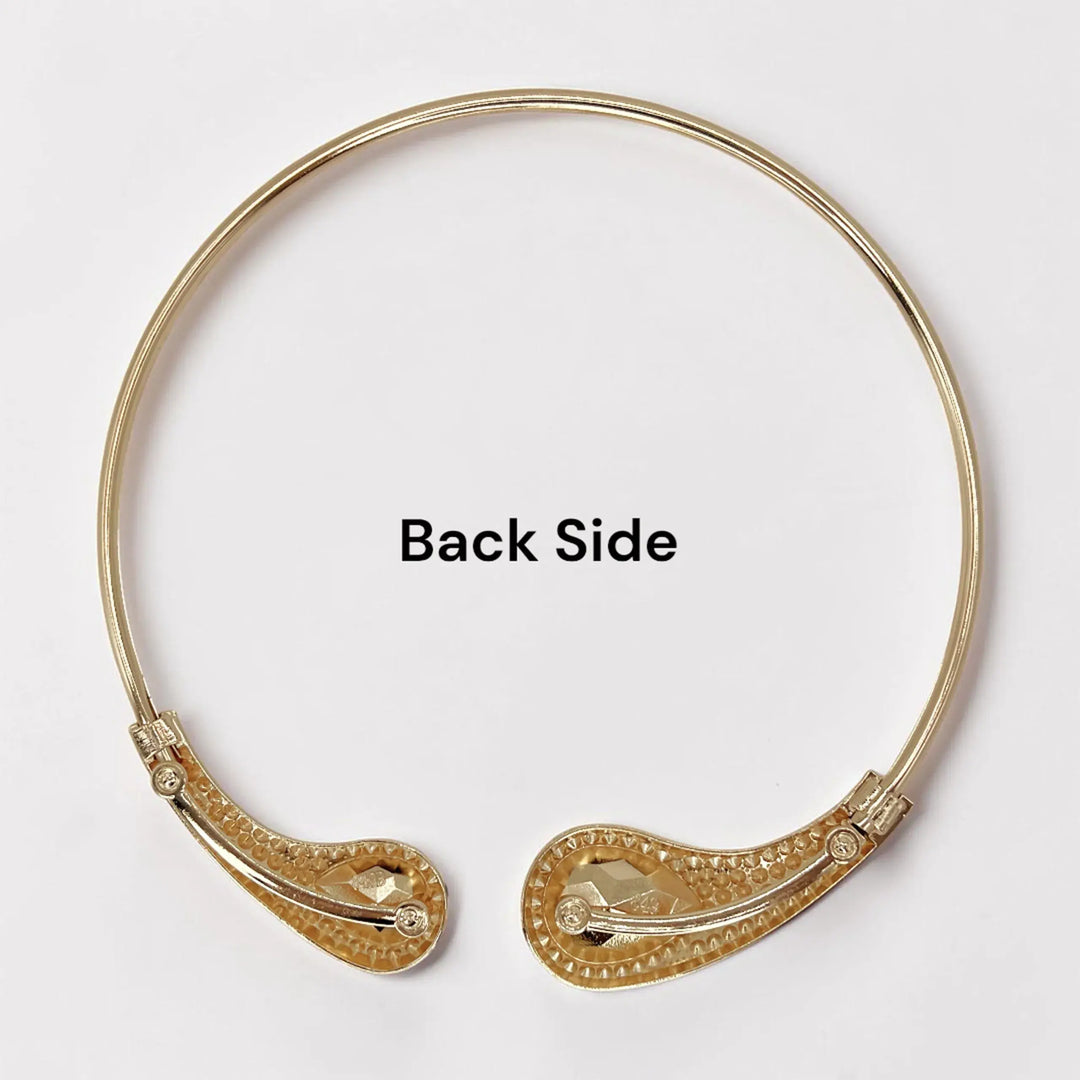 Emerald Teardrop Pavé Torque Choker