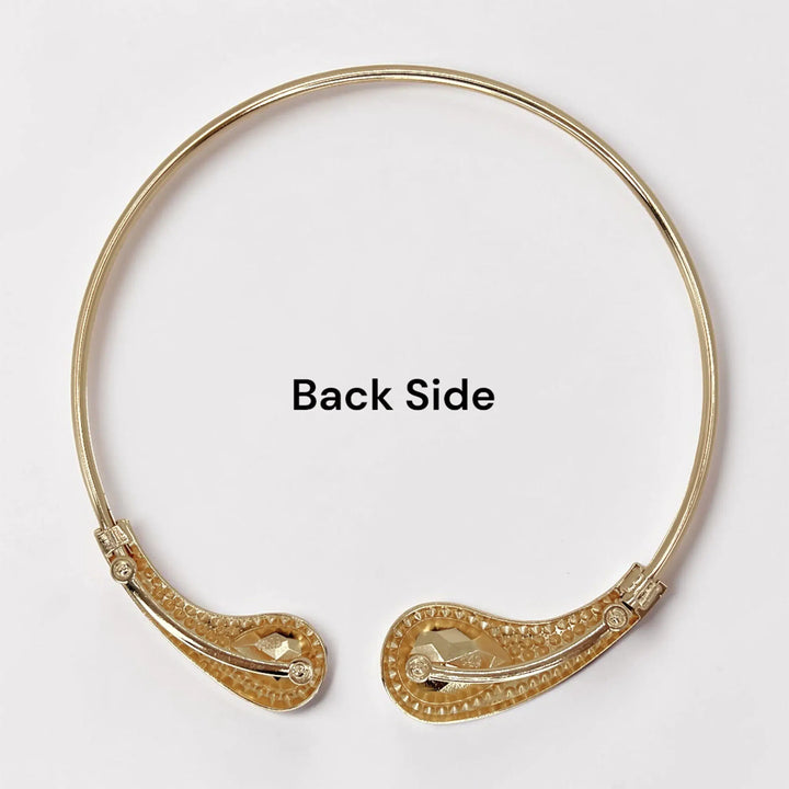 Emerald Teardrop Pavé Torque Choker