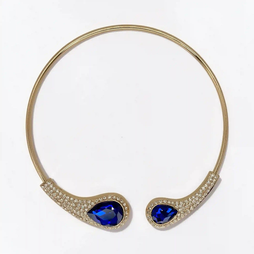Emerald Teardrop Pavé Torque Choker
