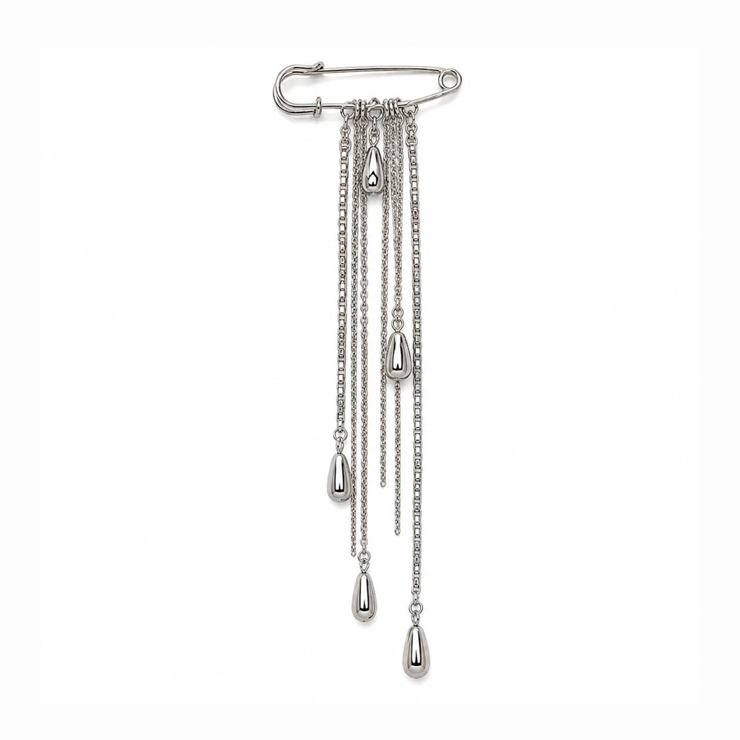 Chain Tassel Brooch Pin