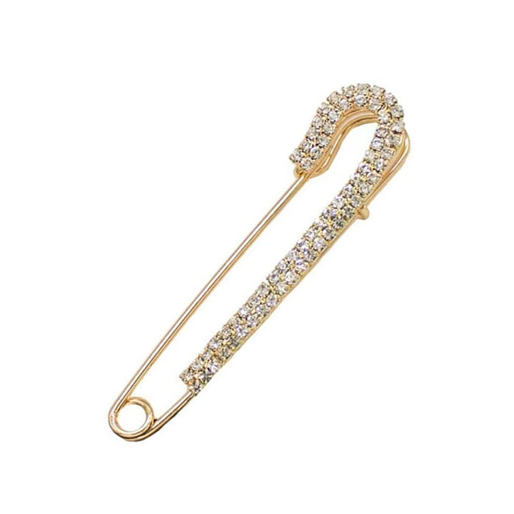 Gold Rhinestone Fancy Pin