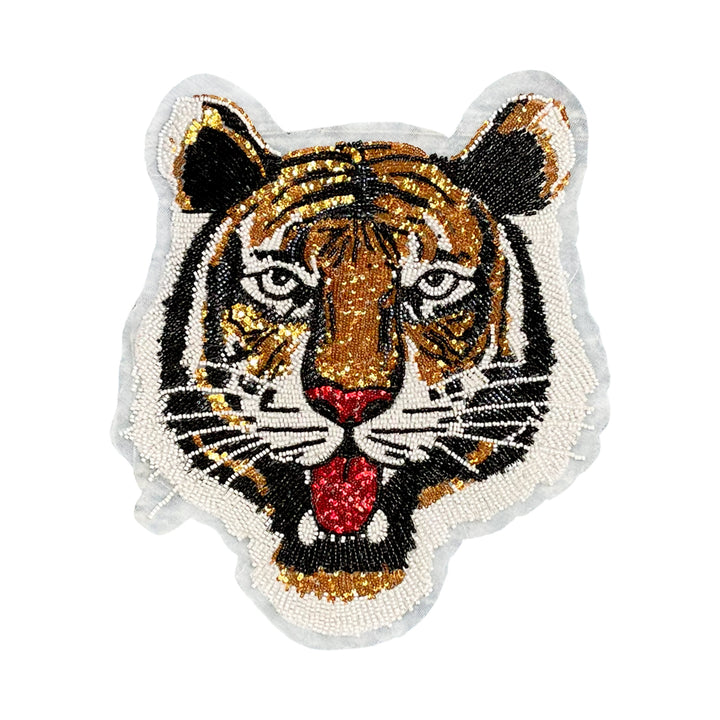Big & Small size Tiger's Roar Beaded Sew Patch