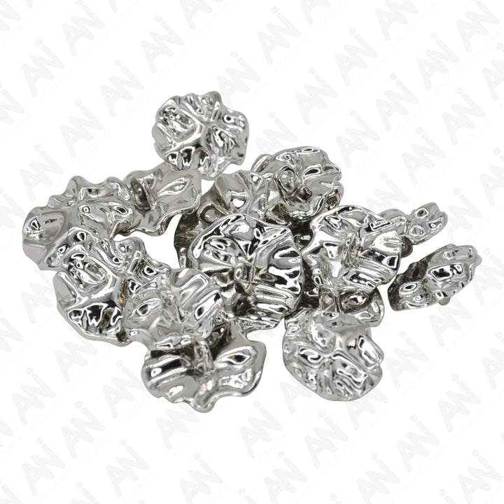 Gold Nugget Metal Shank Button (Pack of 8 Buttons)