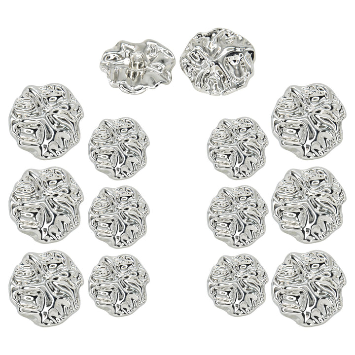 Gold Nugget Metal Shank Button (Pack of 8 Buttons)