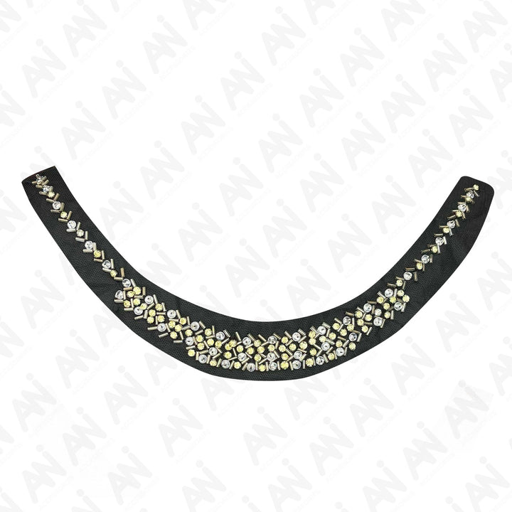 Elegant Round Beaded Neckline