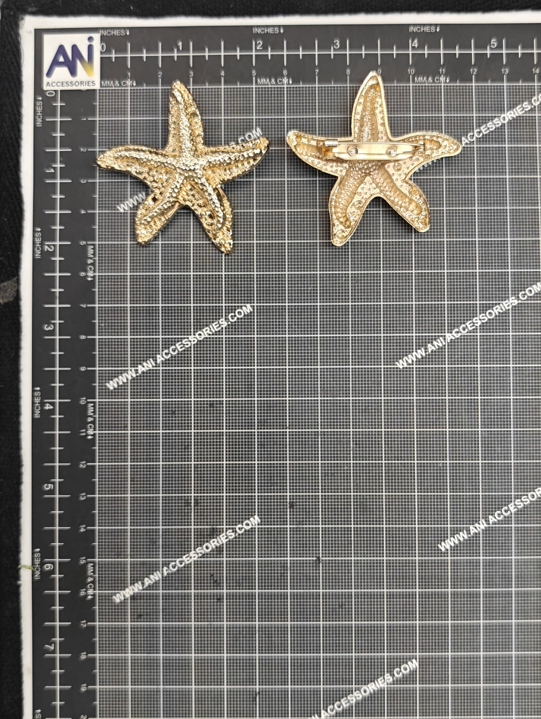 Star Fish Metal Brooch for Sarees, Cardigans, Dresses, & More