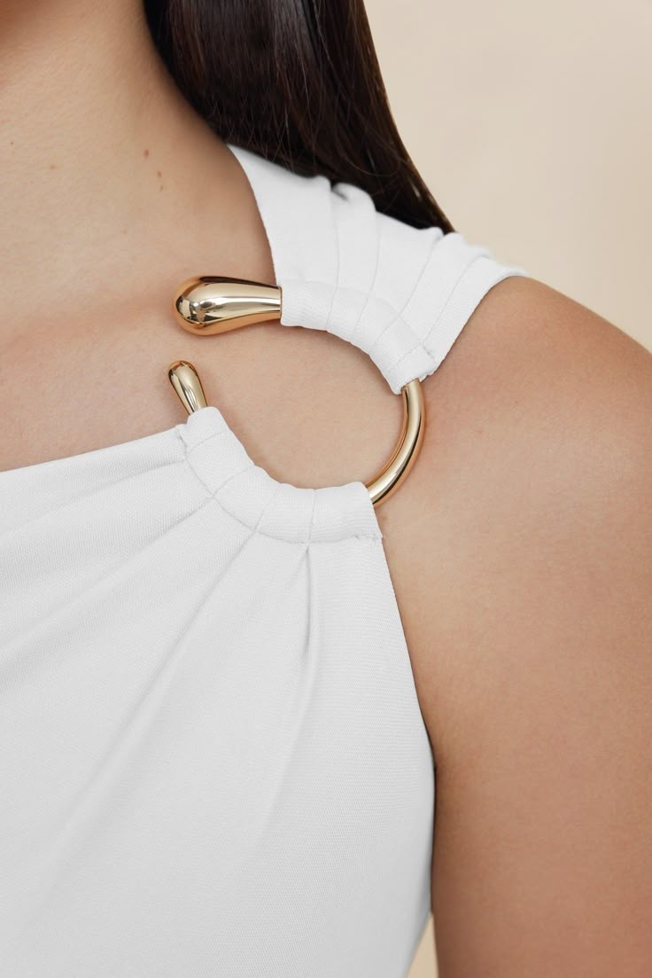 Teardrop Organic Golden Buckle