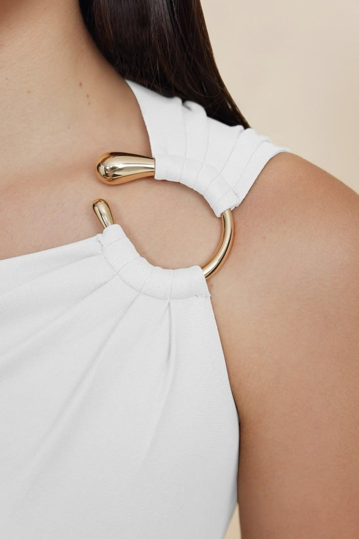 Teardrop Organic Golden Buckle