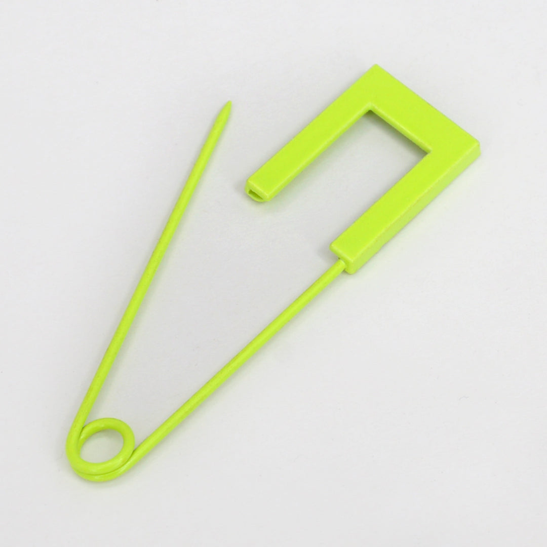 Everyday Essential Neon Green Fancy Safety Pin Brooch
