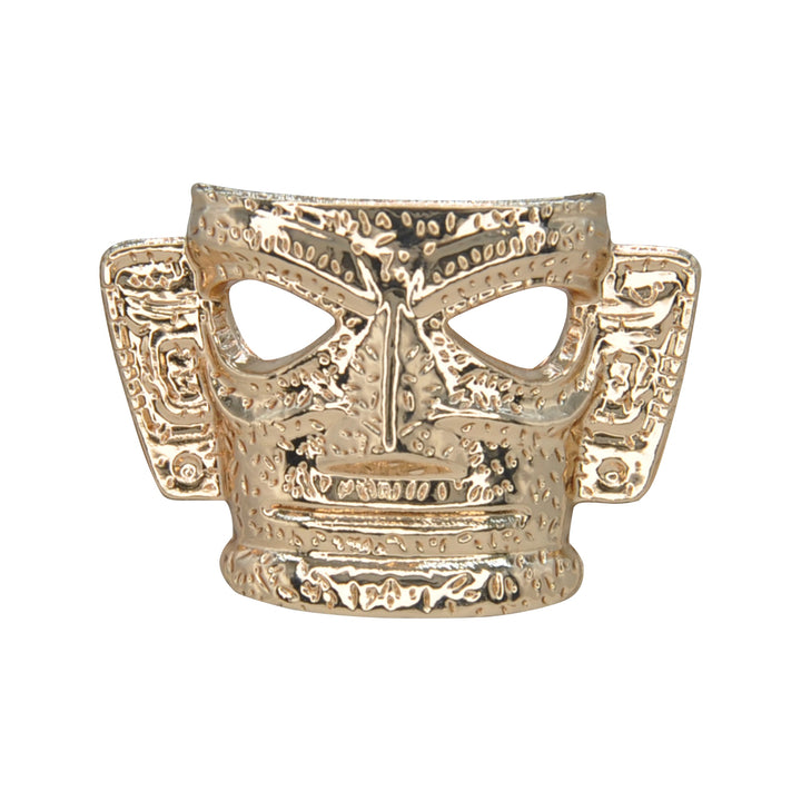 Vintage Mask Aztec Motif Shank Metal Button | 28mm (44L)