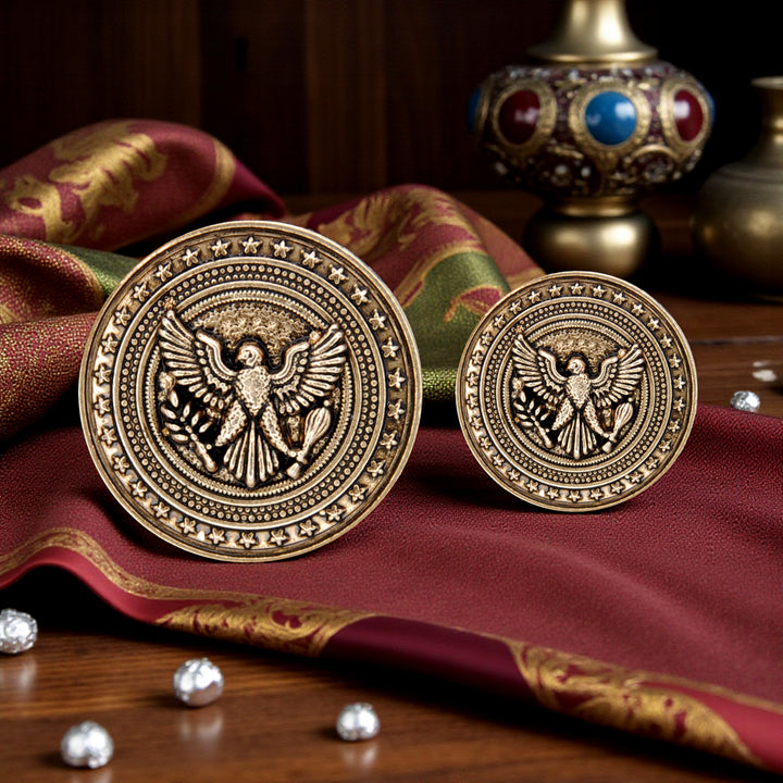 Imperial Eagle Wing Metal Buttons | 18mm(28L) & 23mm(36L)