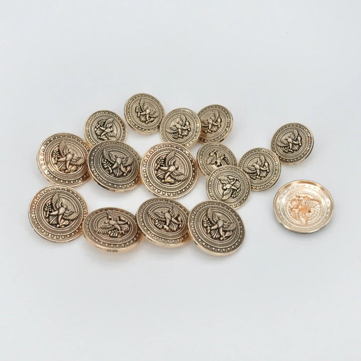 Imperial Eagle Wing Metal Buttons | 18mm(28L) & 23mm(36L)