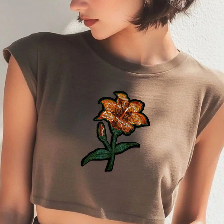 Orange Tiger Feel Lily Patch