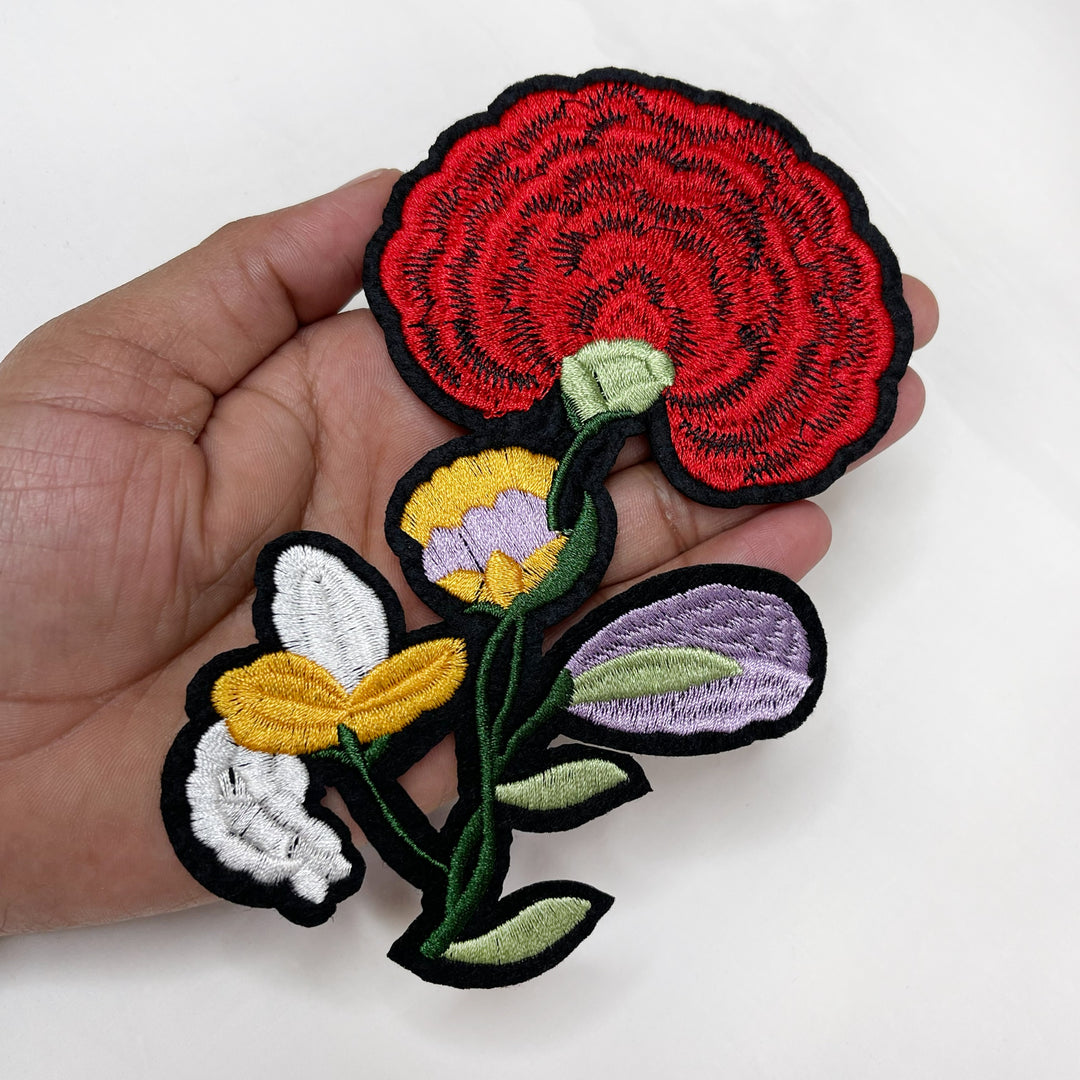 Unique Blossom Design Sew Patch