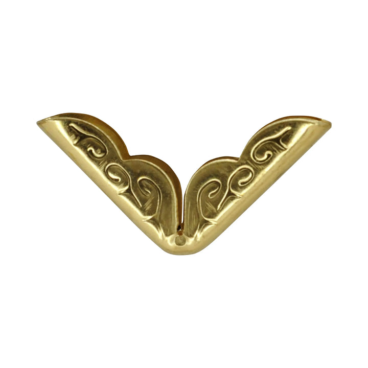 Set of 4 Vintage  Gold Collar Tips