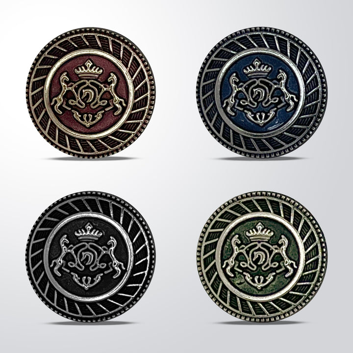 Royal Insignia Metal Buttons | 18mm(28L) & 21mm(34L)