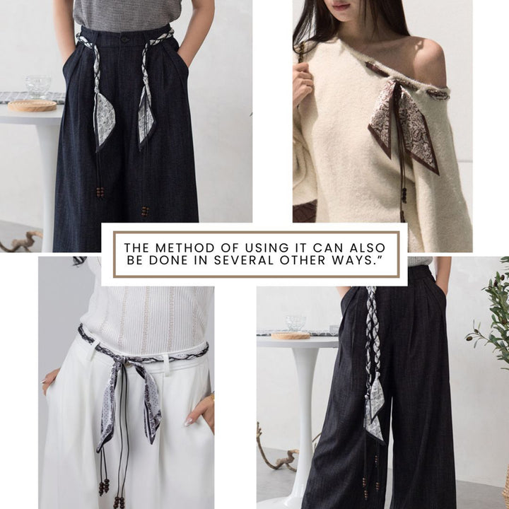 Braided Scarf Belt