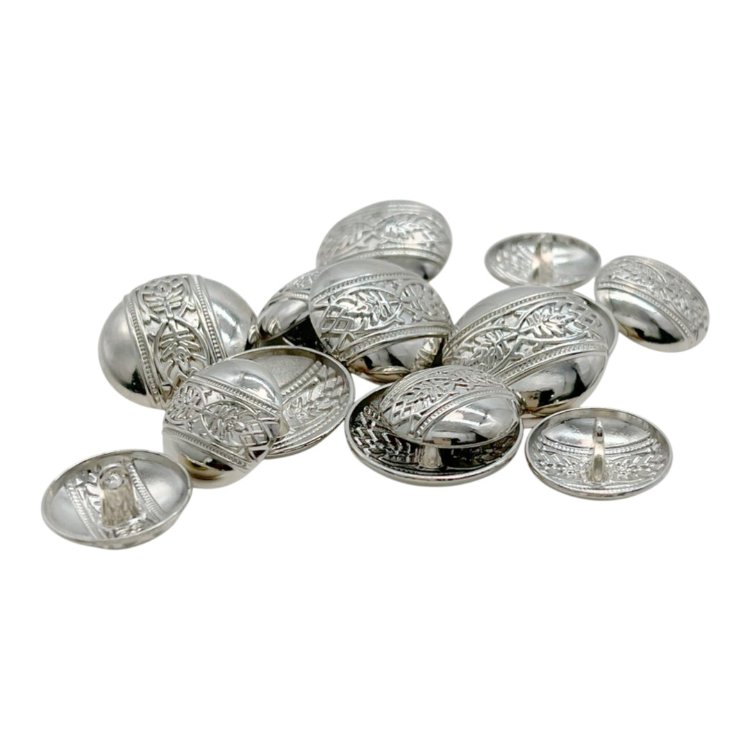 Etched Design Metal Buttons | 18mm(28L) & 23mm(36L)
