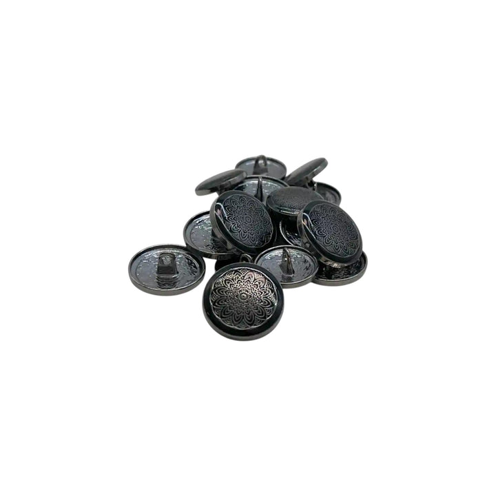 Mandala Shank Metal Button | 18mm(28L) & 21mm(34L)