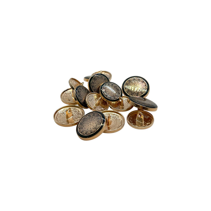 Mandala Shank Metal Button | 18mm(28L) & 21mm(34L)