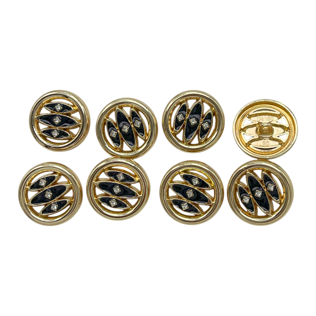 Shivay Eye Design Metal Button | 18mm(28L), 20mm(32L) & 23mm(36L)