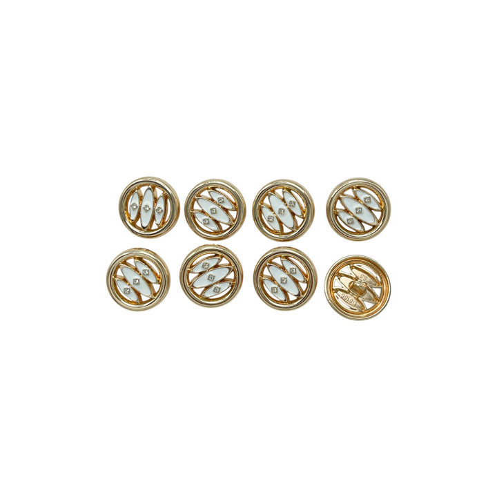 Shivay Eye Design Metal Button | 18mm(28L), 20mm(32L) & 23mm(36L)