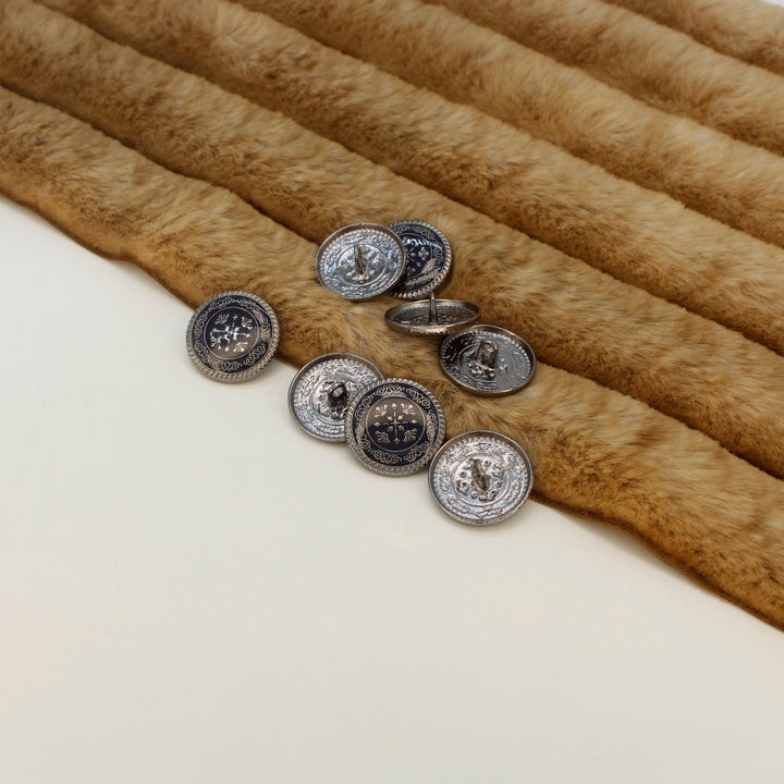 Ornate Snowflake Metal Buttons | 17mm(2L) & 22mm(34L)