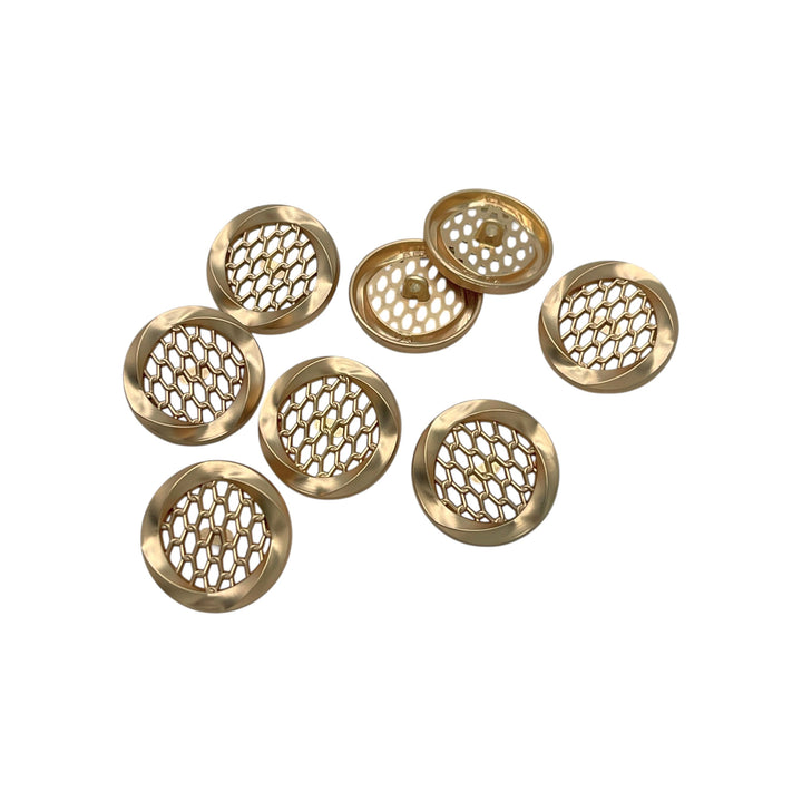 Honeycomb Metal Buttons | 15mm, 18mm & 23mm