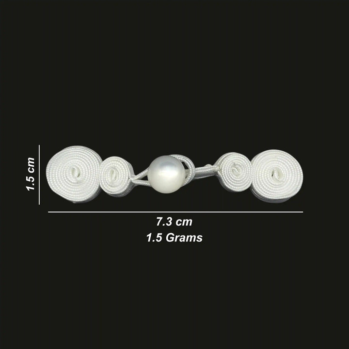 Pearl-Centered Spiral Frog Fastener