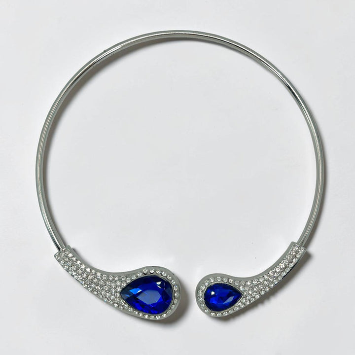 Emerald Teardrop Pavé Torque Choker