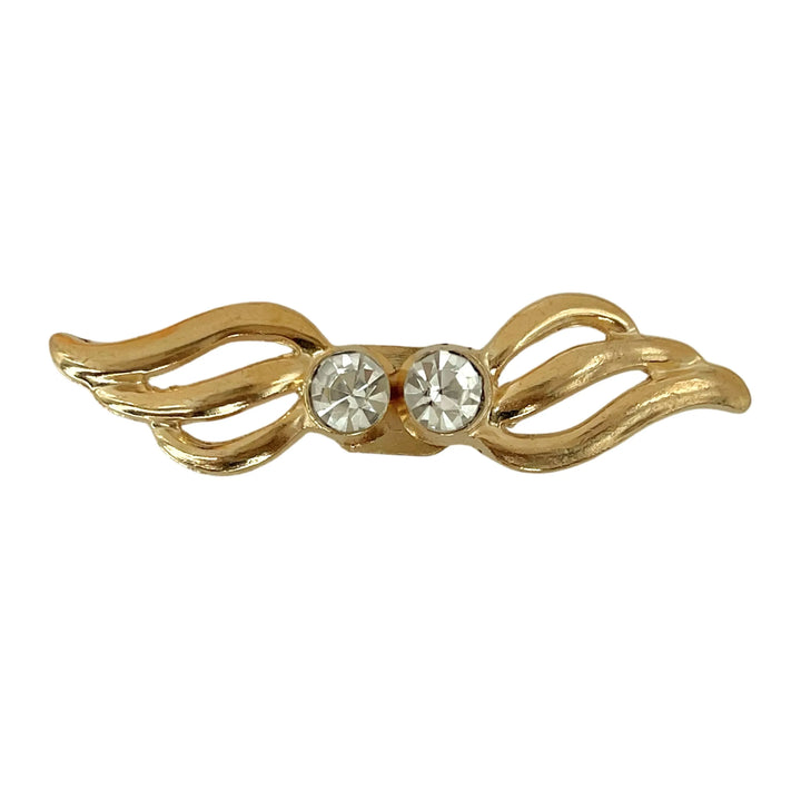 2 Pair | Wing Shape Rhinestone Frog Buttons