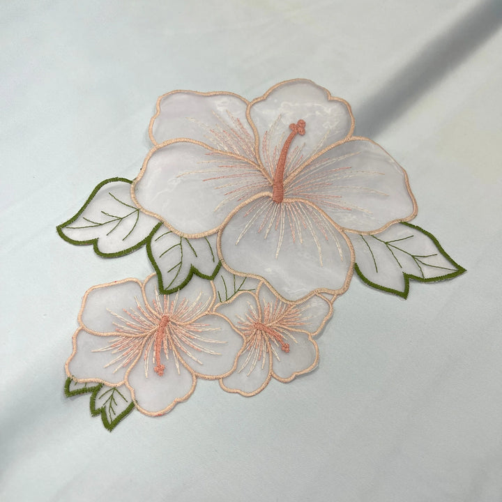 Lily Flower Organza Patch