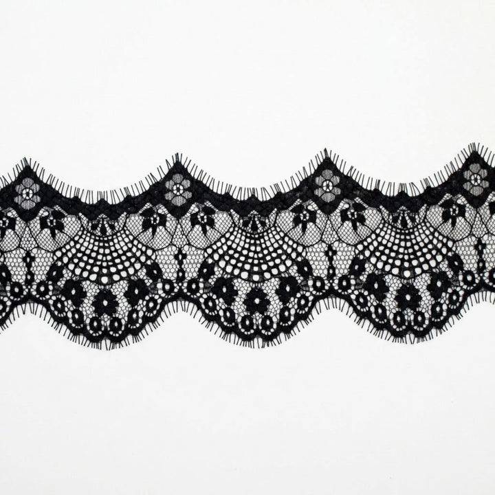 Chantilly Lace -  Eyelash Floral Scalloped Edge Trim