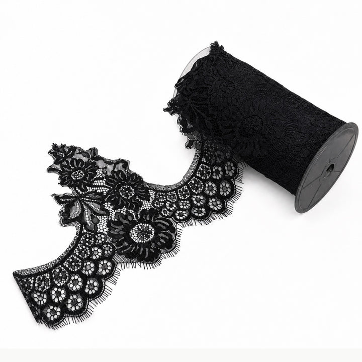 Floral and Foliage Leaf Pattern Chantilly Lace -3 Meters | FEL-3N