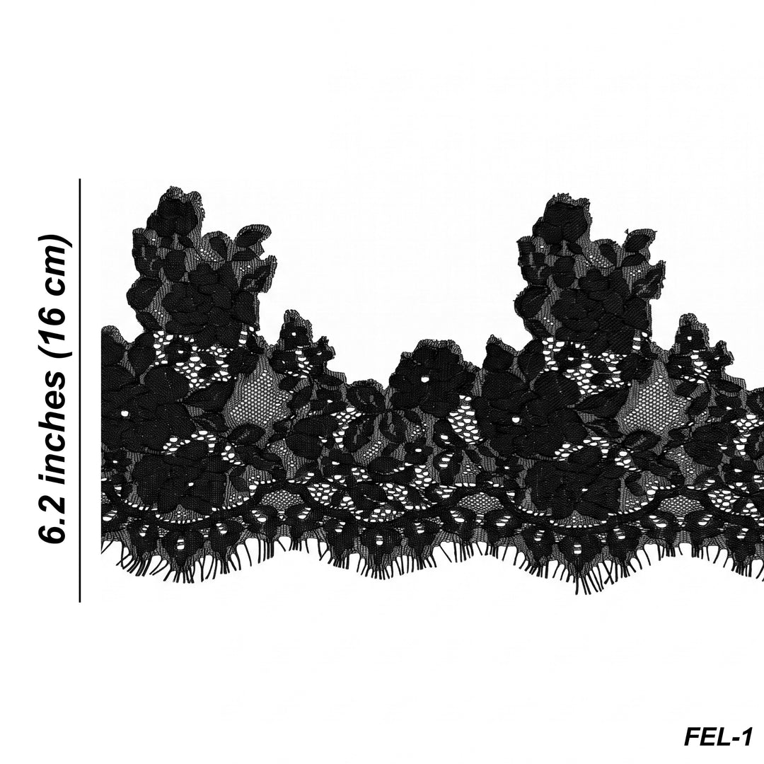 Floral & Leafy Chantilly Lace | 3 Meters | FEL-1 N