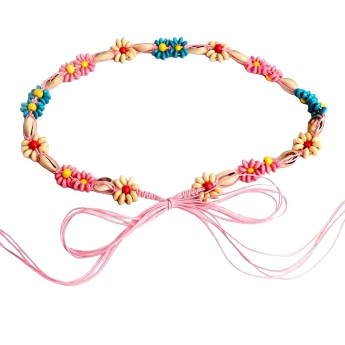 Women’s belt by Ani Accessories with macrame pattern, perfect for styling over dresses, skirts, and jeans.