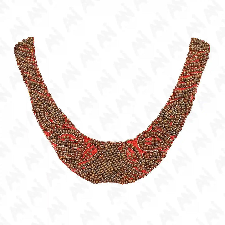 Stylish Beaded Scoop Neckline