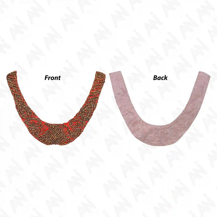 Stylish Beaded Scoop Neckline