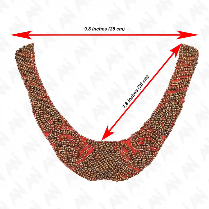 Stylish Beaded Scoop Neckline