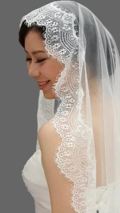 Buy Elegant Eyelash Lace Trim for Dresses & Crafts | Ani Accessories in black and white variations